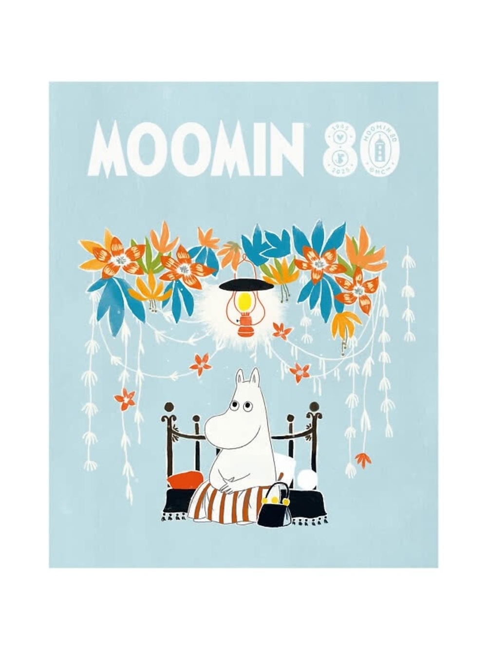 Moomin Moominmamma Under Cozy Garlands Canvas Print 21x30cm Poster Only